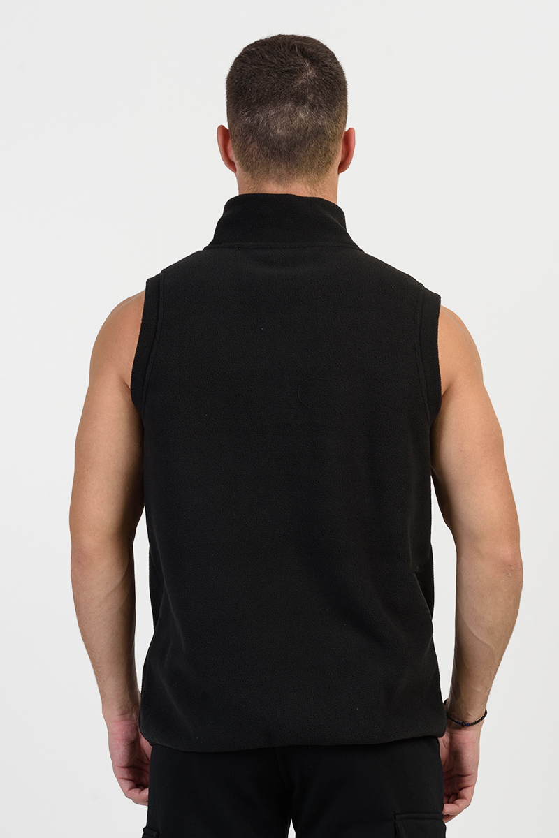 Αμάνικη ζακέτα Fleece BODY MOVE 1364 ΜΑΥΡΟ