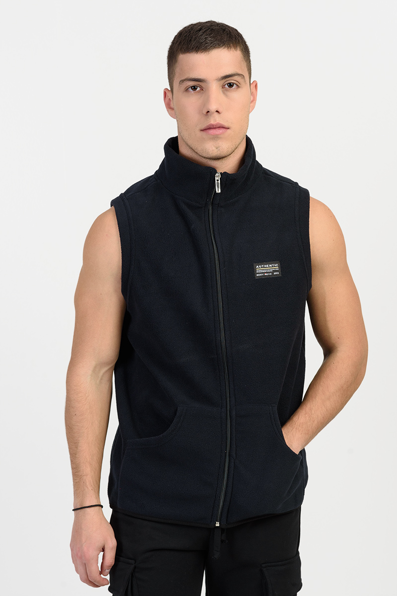 Αμάνικη ζακέτα Fleece BODY MOVE 1364 NAVY