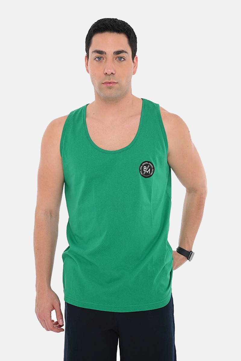 Ανδρική μπλούζα αμάνικη BODY MOVE 257 Πράσινο