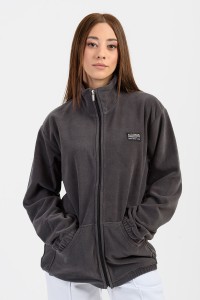 UNISEX Ζακέτα Fleece BODY MOVE ΑΝΘΡΑΚΙ 575