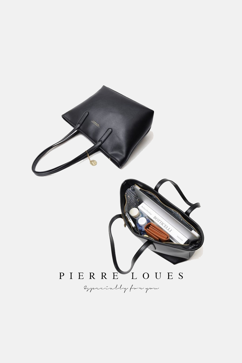 Γυναικεία Τσάντα Ώμου Shopper Pierre Loues 914-62 Μαύρο