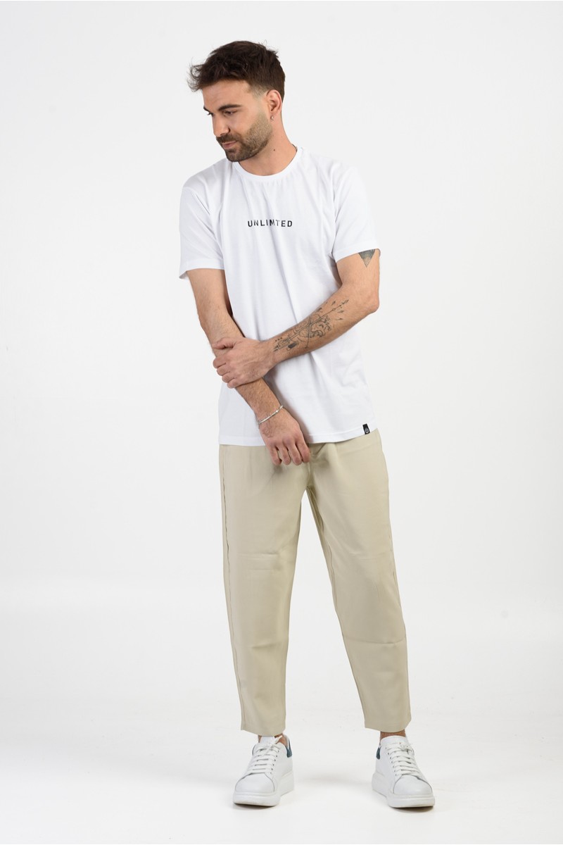 Ανδρικό T-Shirt Cotton4all 24-923 Λευκό