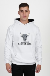 Μπλούζα φούτερ COTTON4ALL CHICAGO BULLS 25-130 ΛΕΥΚΟ