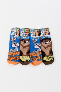 Παιδικές Κάλτσες με βεντουζάκια LOONEY TUNES 4 Pack LT001