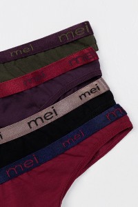 Βαμβακερά εσώρουχα String MEI 4 Pack MULTICOLOR 1330