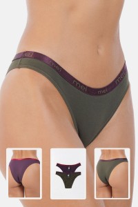 Γυναικεία Εσώρουχα Slip MEI 2330 ΧΑΚΙ ΔΑΜΑΣΚΗΝΙ 2 Pack