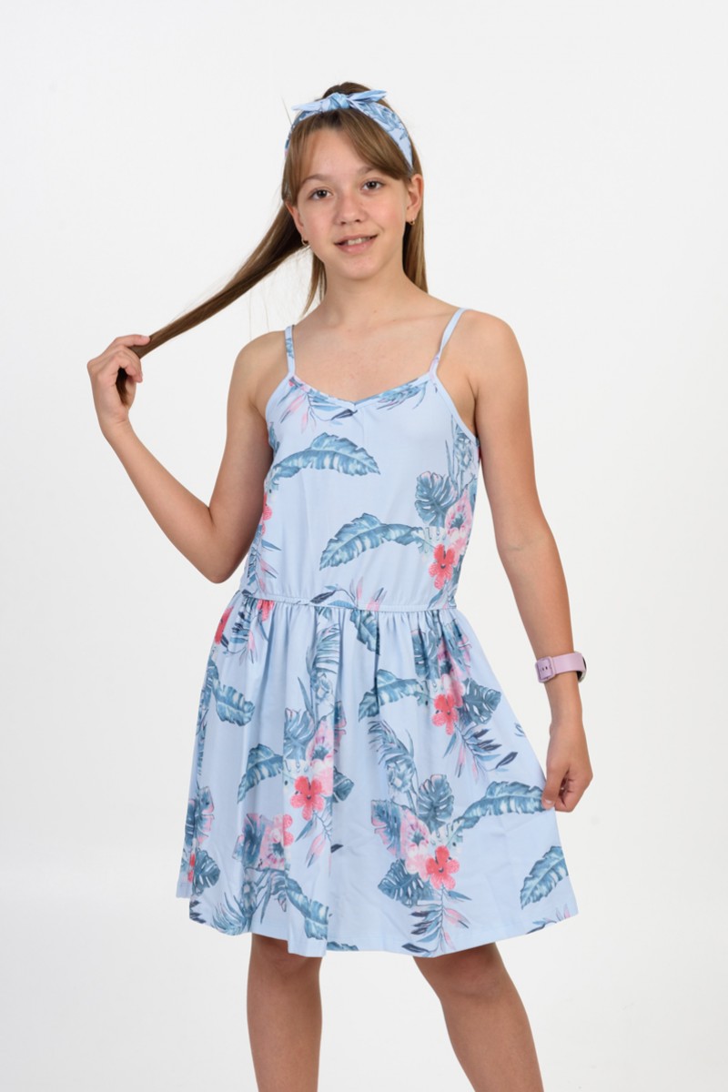 Εφηβικό φόρεμα TRAX με κορδέλα 43134
