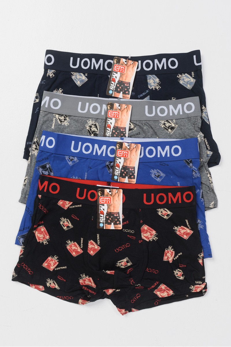 Aνδρικά εσώρουχα Boxer UOMO 4 PACK 2758