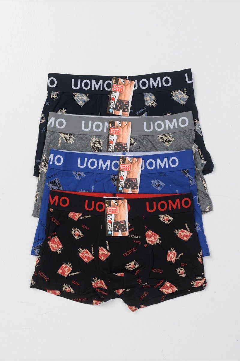 Aνδρικά εσώρουχα Boxer UOMO 4 PACK 2758