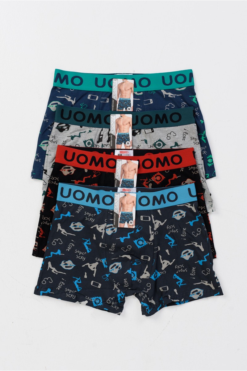 Aνδρικά εσώρουχα Boxer UOMO 4 PACK B620