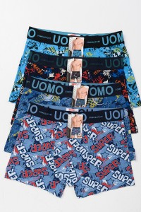 Aνδρικά εσώρουχα Boxer UOMO 4 PACK B642-1