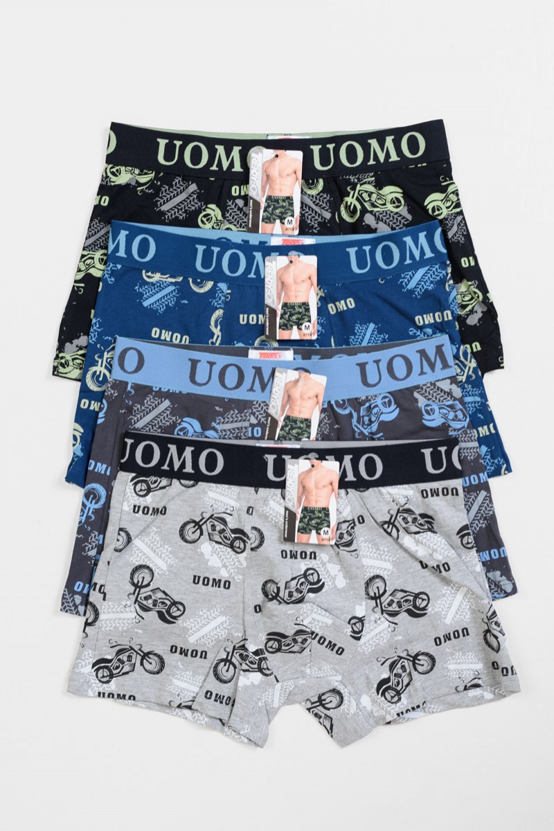 Aνδρικά εσώρουχα Boxer UOMO 4 PACK B714