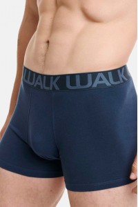 Ανδρικά Μπόξερς WALK 3 PACK W1753-4 ΜΑΥΡΟ ΜΠΛΕ ΓΚΡΙ