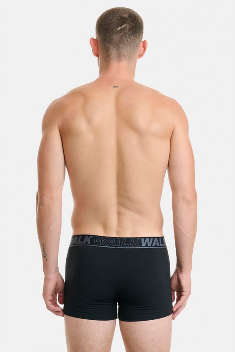 Ανδρικό Boxer WALK Βαμβακερό W1754 ΜΑΥΡΟ