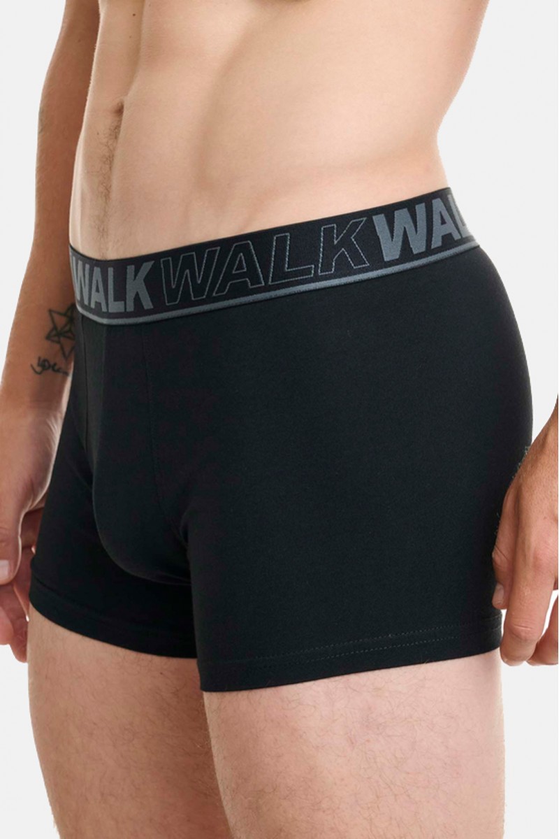 Ανδρικό Boxer WALK Βαμβακερό W1754 ΜΑΥΡΟ