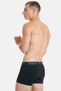 Ανδρικά Boxers WALK 2 PACK W1755-1 ΜΑΥΡΟ ΜΑΥΡΟ