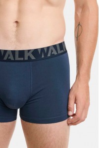 Ανδρικά Boxers WALK 2 PACK W1755-1 ΜΠΛΕ ΣΚ ΓΚΡΙ ΜΕΛΑΝΖΕ