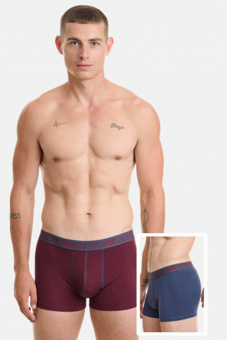 Ανδρικά εσώρουχα WALK Boxers 2 PACK W1756 ΤΖΙΝ ΓΚΡΕΝΑ