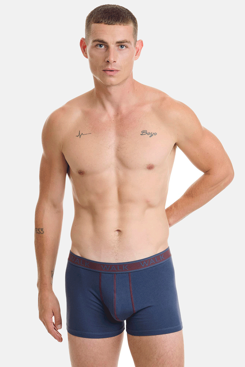 Ανδρικά εσώρουχα WALK Boxers 2 PACK W1756 ΤΖΙΝ ΓΚΡΕΝΑ