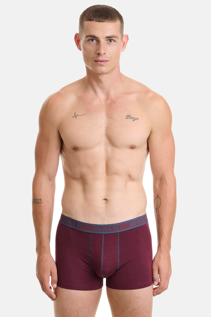 Ανδρικά εσώρουχα WALK Boxers 2 PACK W1756 ΤΖΙΝ ΓΚΡΕΝΑ