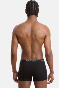 Ανδρικά εσώρουχα WALK Boxers 2 PACK W171-1 ΜΑΥΡΟ ΜΑΥΡΟ