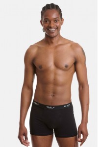 Ανδρικά εσώρουχα WALK Boxers 2 PACK W171-1 ΜΑΥΡΟ ΜΑΥΡΟ