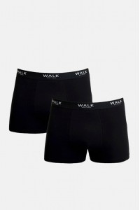 Ανδρικά εσώρουχα WALK Boxers 2 PACK W171-1 ΜΑΥΡΟ ΜΑΥΡΟ