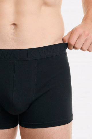 Ανδρικά εσώρουχα WALK Boxers 2 PACK W1761-1 ΜΑΥΡΟ