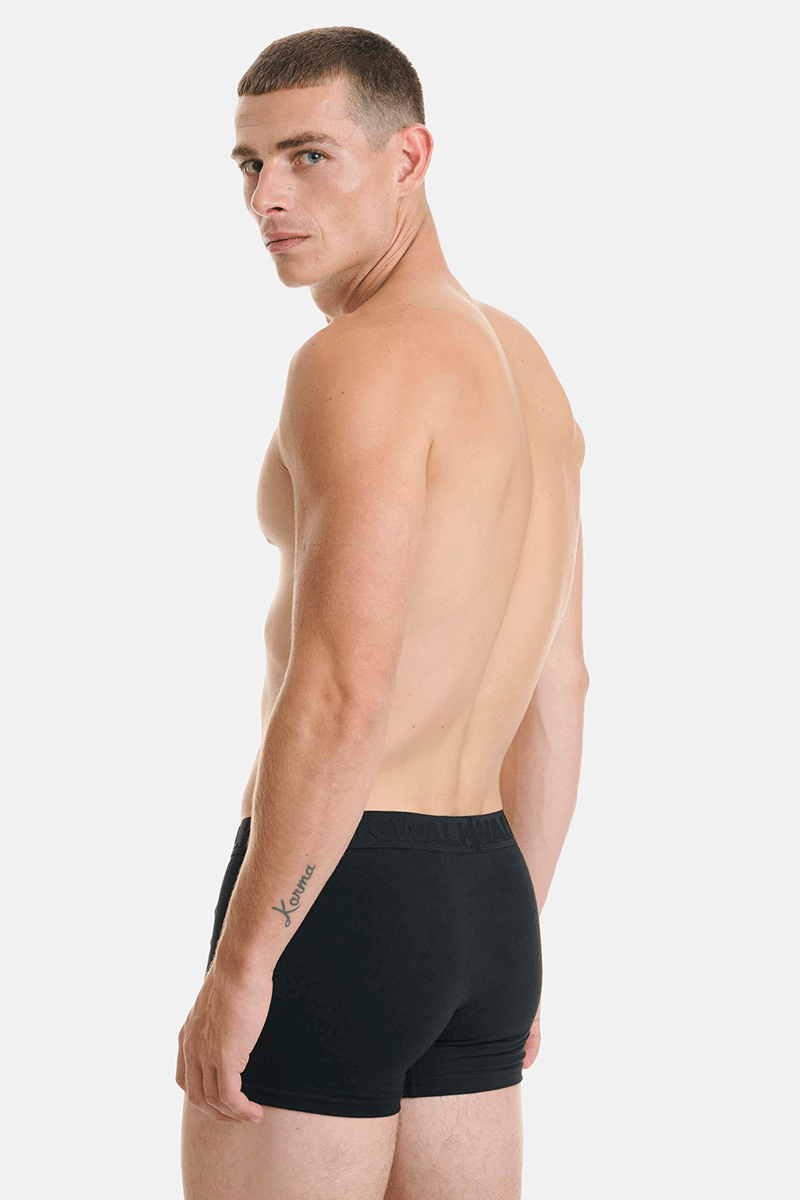 Ανδρικά εσώρουχα WALK Boxers 2 PACK W1761-1 ΜΑΥΡΟ