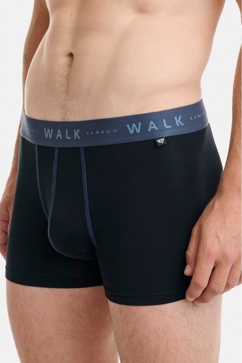 Εσώρουχα BAMBOO WALK Boxers 2 PACK W1776 ΜΑΥΡΟ ΜΑΥΡΟ