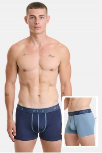 Εσώρουχα BAMBOO WALK Boxers 2 PACK W1776 NAVY RAF