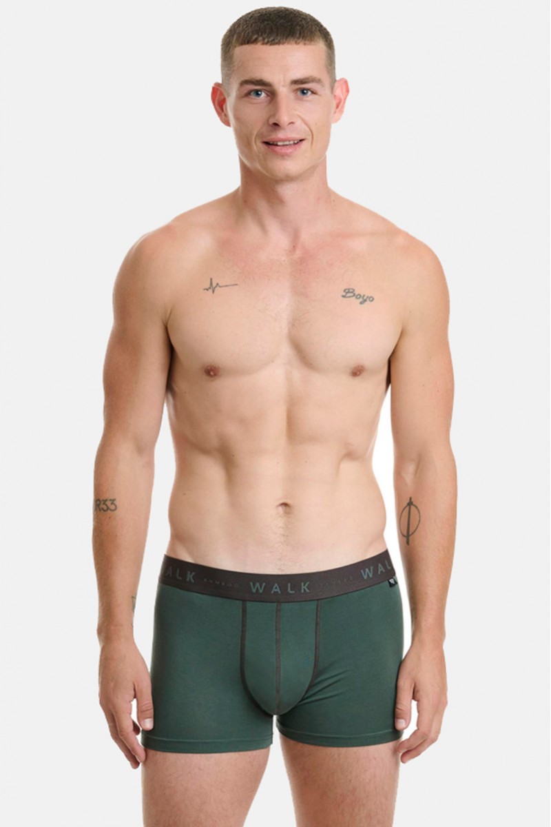 Εσώρουχα BAMBOO WALK Boxers 2 PACK W1776 ΧΑΚΙ ΚΑΦΕ