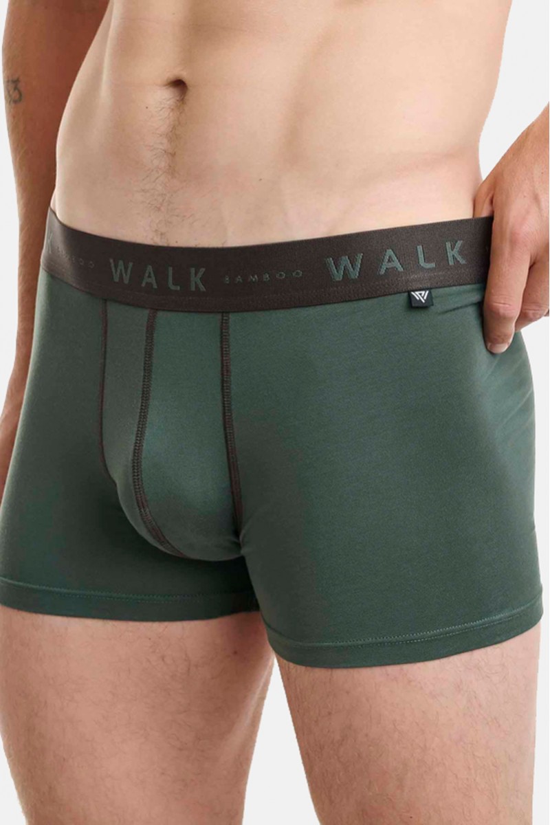 Εσώρουχα BAMBOO WALK Boxers 2 PACK W1776 ΧΑΚΙ ΚΑΦΕ