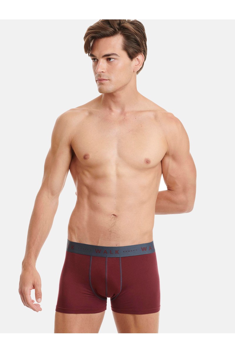 Εσώρουχα BAMBOO WALK Boxers 2 PACK  W1776_2704 ΜΠΟΡΝΤΌ ΑΝΘΡΑΚΙ